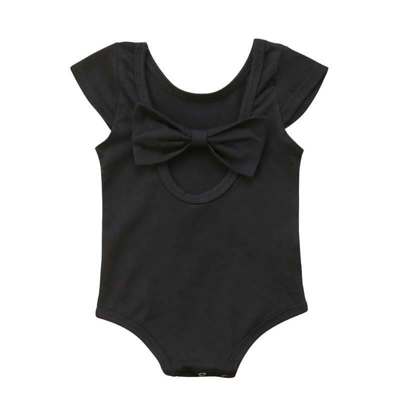 Salopete cu fundă pentru bebeluși nou-născuți pentru fetițe, salopete cu fundă de vară, salopete fără mâneci, costum pentru copii mici, haine