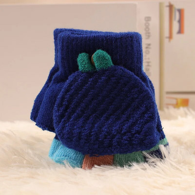 Mănuși calde pentru fete, iarnă, mănuși pentru copii, tricotate, desene animate, mănuși de elan, accesorii de Crăciun варежки детские зимние