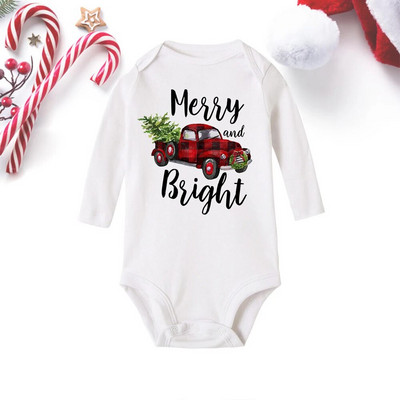 Crăciun Fericit pentru copii mici, cu mânecă lungă, salopetă pentru sugari nou-născuți, fete, băieți, haine cu imprimeu de căprioare de Crăciun, cadouri