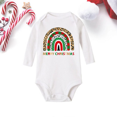 Crăciun Fericit pentru copii mici, cu mânecă lungă, salopetă pentru sugari nou-născuți, fete, băieți, haine cu imprimeu de căprioare de Crăciun, cadouri
