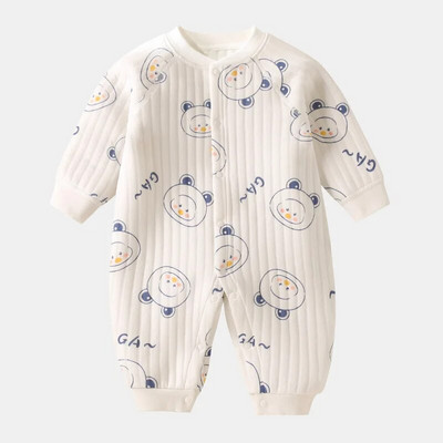 Mergaičių berniukų drabužiai Naujagimių 100 % medvilnės ilgomis rankovėmis kombinezonai ir vientisi mezgimo kombinezonai naujagimio aprangai