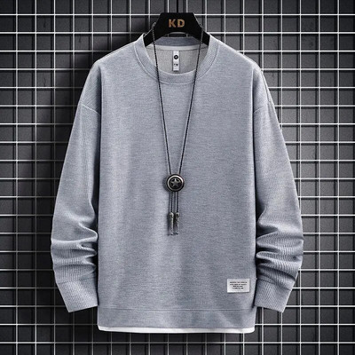 Seturi de costume pentru bărbați cu vafe, hanorac și pantaloni ocazional cu mâneci lungi pentru sport Tricou pentru bărbați Hanorac cu glugă Set de pantaloni casual, cu o formă lejeră