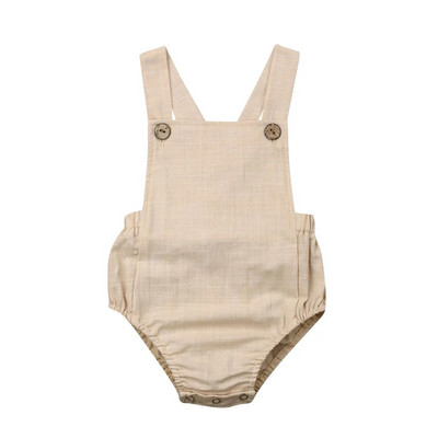 Ma&baby 0-3R Letné overaly pre novorodencov, chlapcov a dievčatá, ležérne overaly bez rukávov, oblečenie pre batoľatá a bábätká