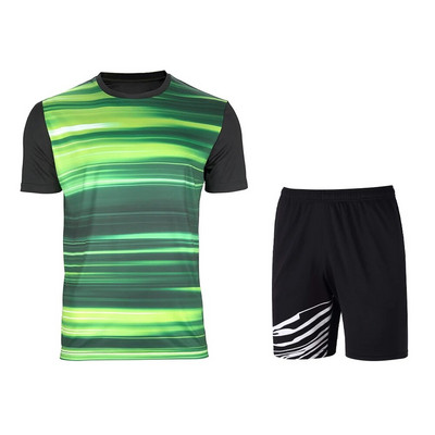 Uniforme sportive pentru bărbați Confort cool Tenis de badminton Mâneci scurte Tenis de masă pentru bărbați și femei Costum respirabil Tricou cu gât rotund