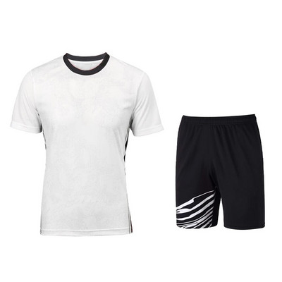 Uniforme sportive pentru bărbați Confort cool Tenis de badminton Mâneci scurte Tenis de masă pentru bărbați și femei Costum respirabil Tricou cu gât rotund