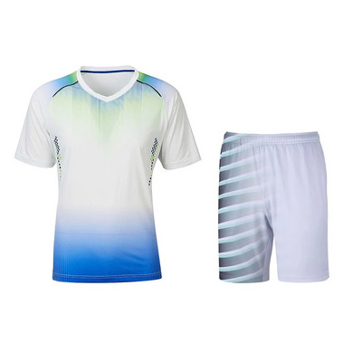 Uniforme sportive pentru bărbați Confort cool Tenis de badminton Mâneci scurte Tenis de masă pentru bărbați și femei Costum respirabil Tricou cu gât rotund