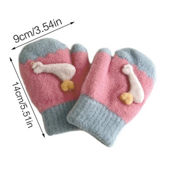 Γάντια Γάντια για Παιδιά Λούτρινα Γάντια Γάντια Χειμερινά Ζεστά Γάντια Πλήρους Δακτύλου 2-6Y Kids Thicken Mitten
