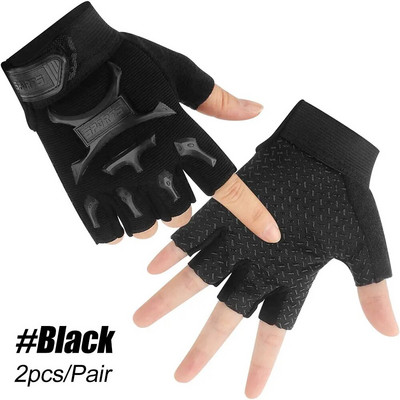 1 ζευγάρι παιδικά γάντια μισού δακτύλου αθλητικά γάντια αντιολισθητικά γάντια τζελ Ρυθμιζόμενα γάντια χωρίς δάχτυλα για παιδιά Ποδηλασία Ποδηλασία Ποδηλασία