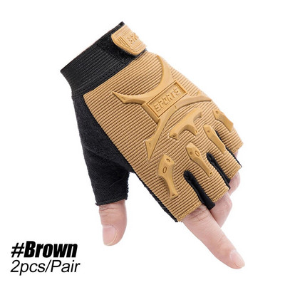 1 ζευγάρι παιδικά γάντια μισού δακτύλου αθλητικά γάντια αντιολισθητικά γάντια τζελ Ρυθμιζόμενα γάντια χωρίς δάχτυλα για παιδιά Ποδηλασία Ποδηλασία Ποδηλασία