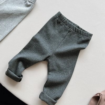 Tavaszi őszi babanadrágok meleg pamut kötött fiú lányok karcsú nadrágok tipegő harisnya gyerekeknek legging baba nadrágok 1-7 éves babacuccok