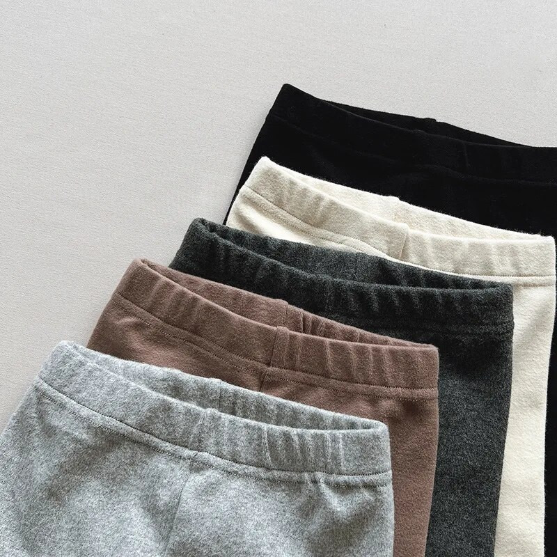 Tavaszi őszi babanadrágok meleg pamut kötött fiú lányok karcsú nadrágok tipegő harisnya gyerekeknek legging baba nadrágok 1-7 éves babacuccok