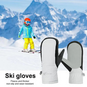 1 paar lastele veekindlad lumekindad Suusakindad Fliisvooder poistele Tüdrukutele Külma ilmaga välistingimustes kasutatavad termokindad