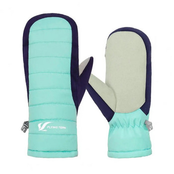 1 ζευγάρι Παιδικά αδιάβροχα γάντια για το χιόνι Γάντια σκι Fleece Επένδυση για αγόρια κορίτσια Θερμικά γάντια εξωτερικού χώρου για κρύο καιρό