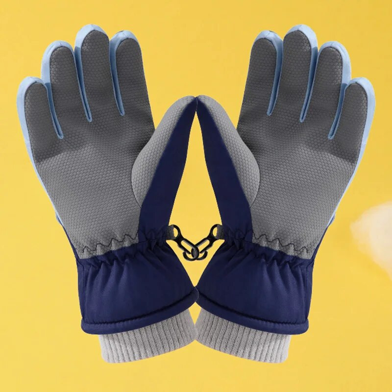 Iarna caldă pentru copii mănuși de schi snowboard zăpadă mănuși sport copii băieți fete impermeabile îngroșare mănuși de pluș ține degetul cald 2023