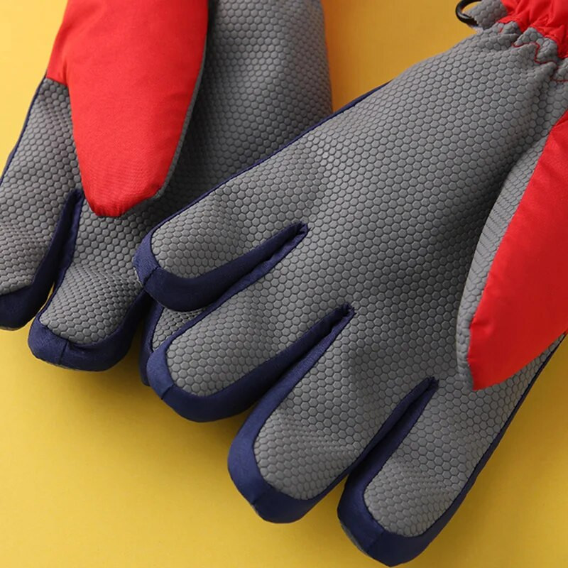 Iarna caldă pentru copii mănuși de schi snowboard zăpadă mănuși sport copii băieți fete impermeabile îngroșare mănuși de pluș ține degetul cald 2023