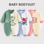 Salopetă pentru bebeluși nou-născut Haine de iarnă pentru bebeluși din bumbac, toamnă și iarnă, haine calde pentru fetiță, salopetă pentru copii întregi