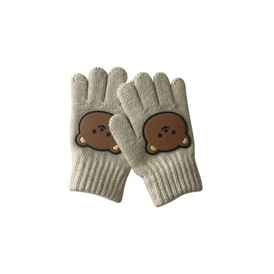 Cute Bear Βρεφικά Γάντια Winter Candy Χρώμα Μάλλινα Γάντια για Παιδιά Κορίτσι Αγόρια Πλεκτά Παιδικά Γάντια Ζεστά Βρεφικά Αξεσουάρ 3-7Y