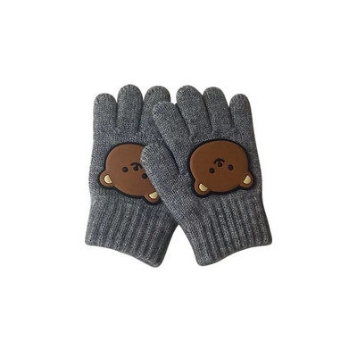 Cute Bear Βρεφικά Γάντια Winter Candy Χρώμα Μάλλινα Γάντια για Παιδιά Κορίτσι Αγόρια Πλεκτά Παιδικά Γάντια Ζεστά Βρεφικά Αξεσουάρ 3-7Y