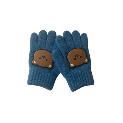 Cute Bear Βρεφικά Γάντια Winter Candy Χρώμα Μάλλινα Γάντια για Παιδιά Κορίτσι Αγόρια Πλεκτά Παιδικά Γάντια Ζεστά Βρεφικά Αξεσουάρ 3-7Y