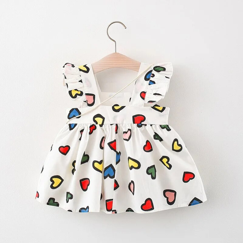 1 2 ani fetiță haine de vară ziua de naștere rochii de dragoste pentru fete mici îmbrăcăminte bebeluș ținute nou-născut rochie costum drăguț