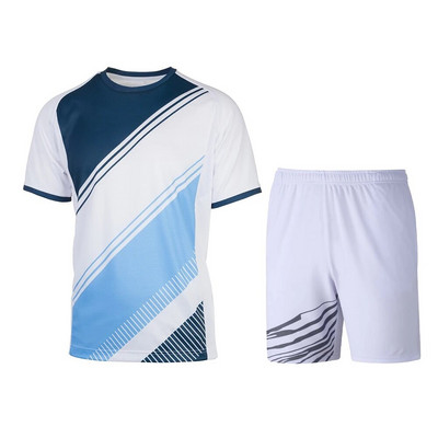 Badminton Tennis κοντά μανίκια σορτς γεωμετρικής σχεδίασης Δημοφιλή ανδρικά και γυναικεία αθλητικά άνετα σετ δύο τεμαχίων