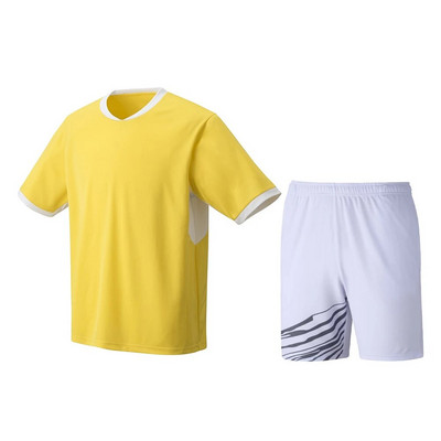 Badminton Tennis κοντά μανίκια σορτς γεωμετρικής σχεδίασης Δημοφιλή ανδρικά και γυναικεία αθλητικά άνετα σετ δύο τεμαχίων