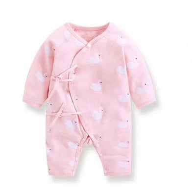 Бебешки дрехи Гащеризон с V-образно деколте Новородено Сладък анимационен плод Памучен костюм с дълъг ръкав Бебе момче Облекло за момиче Пижама Disfraz Bebe