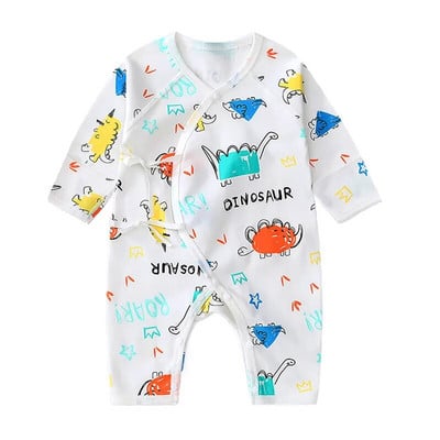 Бебешки дрехи Гащеризон с V-образно деколте Новородено Сладък анимационен плод Памучен костюм с дълъг ръкав Бебе момче Облекло за момиче Пижама Disfraz Bebe