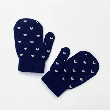 1 чифт анимационни ръкавици против захващане, топли предпазни ръкавици за бебета, сладки, унисекс, момичета, момчета, звездно сърце, новородено, любовно лице, детски ръкавици