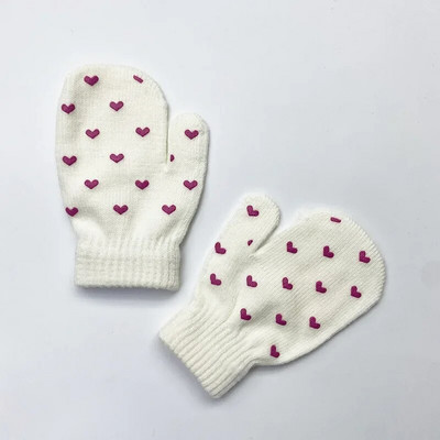 1 pereche de mănuși de desene animate, anti-prindere, caldă, mănuși de protecție pentru bebeluși, drăguț, unisex, fete, băieți, stea, inimă, nou-născut, dragoste, față, mănuși pentru copii