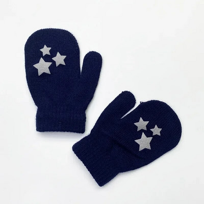 1 pereche de mănuși de desene animate, anti-prindere, caldă, mănuși de protecție pentru bebeluși, drăguț, unisex, fete, băieți, stea, inimă, nou-născut, dragoste, față, mănuși pentru copii