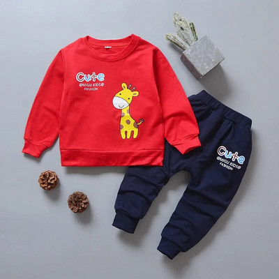 Haina pentru baieti Costum Babi 2023 toamna nou din bumbac cu dungi din desene animate cu maneca lunga costum pentru copii haine pentru bebelusi seturi de imbracaminte pentru bebelusi