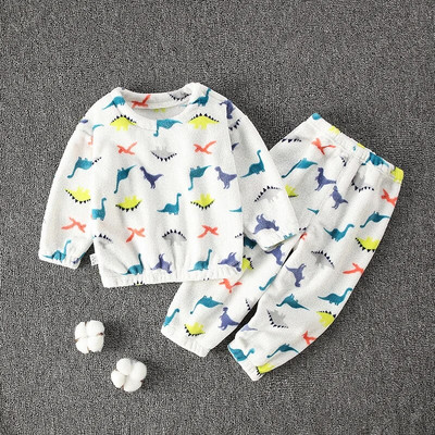 Χειμερινά παιδικά μαλακά σετ Φανελένια Αγόρια Πυζάμες Κοστούμι για κορίτσια Πιτζάμες Μακρυμάνικα Πιτζάμες Μπλουζάκια Παντελόνια 2τμχ Παιδικά Ζεστά Ρούχα