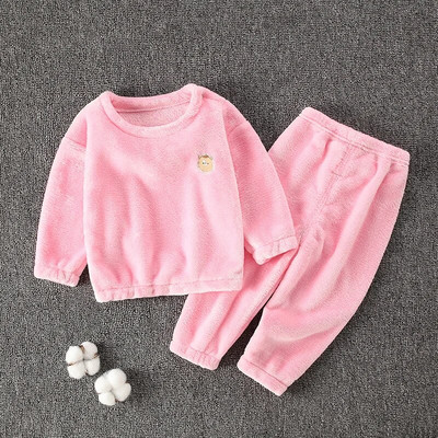 Χειμερινά παιδικά μαλακά σετ Φανελένια Αγόρια Πυζάμες Κοστούμι για κορίτσια Πιτζάμες Μακρυμάνικα Πιτζάμες Μπλουζάκια Παντελόνια 2τμχ Παιδικά Ζεστά Ρούχα