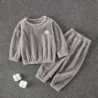 Χειμερινά παιδικά μαλακά σετ Φανελένια Αγόρια Πυζάμες Κοστούμι για κορίτσια Πιτζάμες Μακρυμάνικα Πιτζάμες Μπλουζάκια Παντελόνια 2τμχ Παιδικά Ζεστά Ρούχα