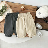Sügis uued Beebi lahtised püksid Tugevad väikelapse poisid vabaaja püksid lapsed tüdrukud haaremi püksid puuvillased imikute riided