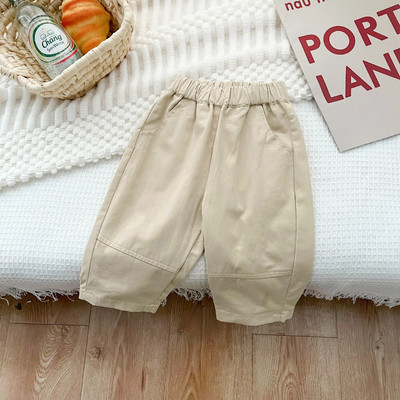Sügis uued Beebi lahtised püksid Tugevad väikelapse poisid vabaaja püksid lapsed tüdrukud haaremi püksid puuvillased imikute riided
