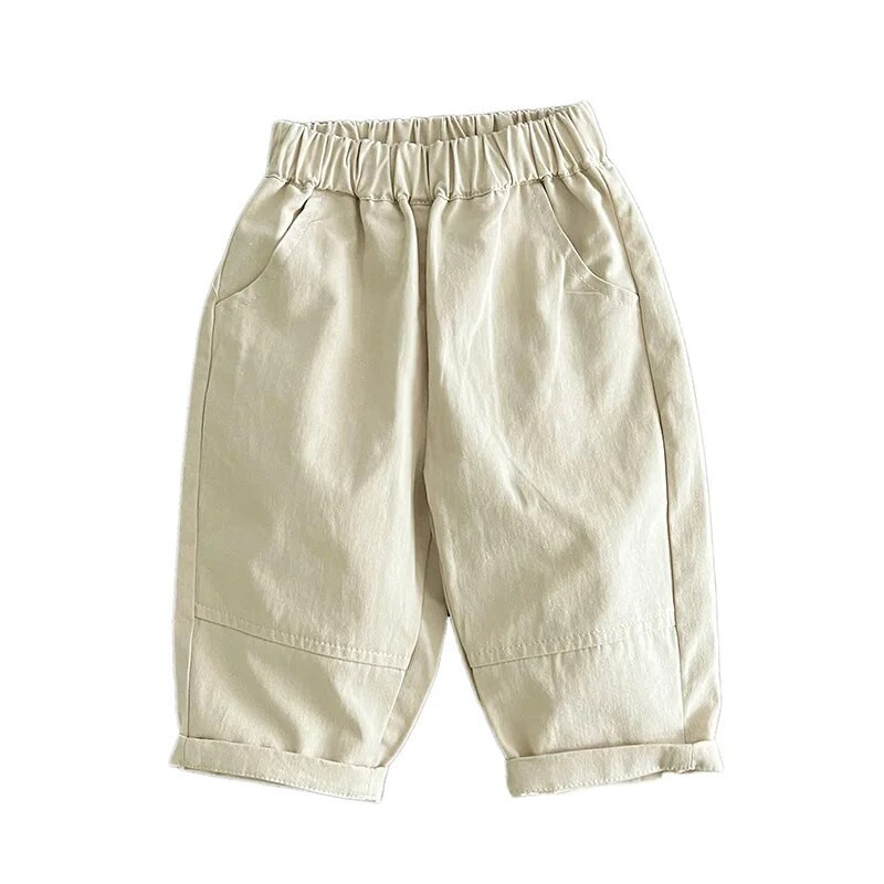 Sügis uued Beebi lahtised püksid Tugevad väikelapse poisid vabaaja püksid lapsed tüdrukud haaremi püksid puuvillased imikute riided