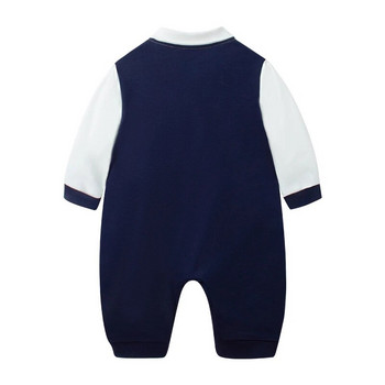 Baby Gentleman Bowtie гащеризон Пролет Лято Outdoor Новородени Детски дрехи Детски дрехи за малки деца есен