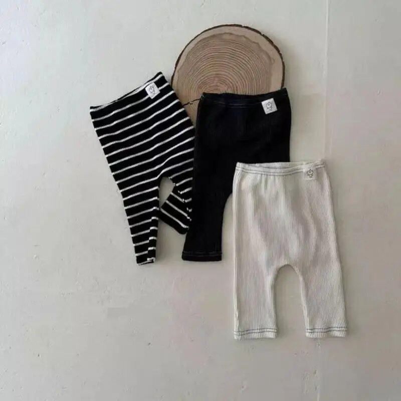 2023 Φθινόπωρο Νέο μωρό κολάν νήπιο ριγέ παντελόνι Βρεφικό κοριτσάκι Βαμβακερό κολάν παιδικό καθημερινό παντελόνι Παιδικό παντελόνι Βρεφικά ρούχα