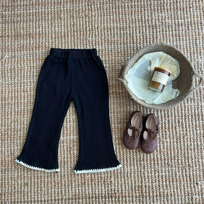 2023. aasta sügis, uued tüdrukute säärised, lapsed, venivad säärised, puuvillased, vabaaja püksid, tüdrukud, lasteriided