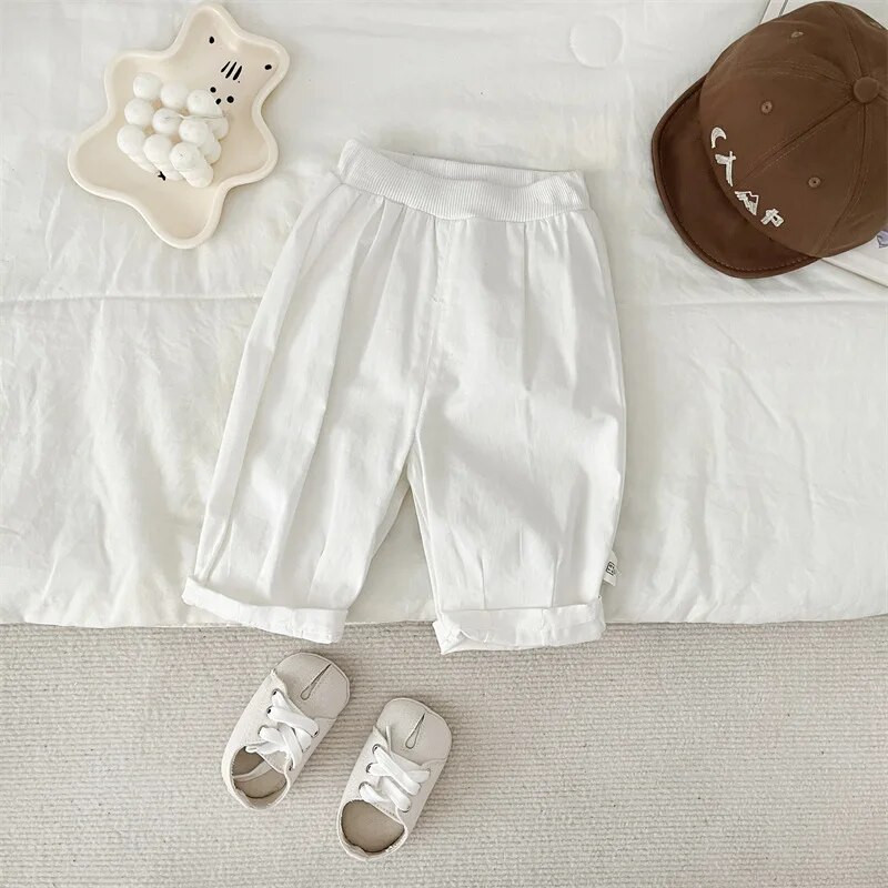 Rudens naujos kūdikių laisvos kelnės Tvirtas kūdikių mergaičių laisvalaikio kelnės berniukų haremo kelnės medvilniniai vaikiški drabužiai