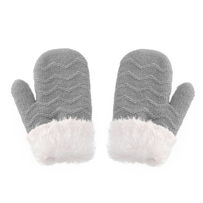 Χειμερινά μασίφ Πλεκτά Γάντια Fleece Παιδικά Γάντια Χειμερινά Γάντια Χιονιού Γάντια Νηπιού για Κορίτσια Ζεστά μωρά Αγόρια Παιδικά Γάντια Γάντια