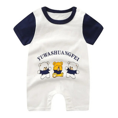 Vastsündinu riided suvised lühikeste varrukatega püksid Poistele Tüdrukutele Multikas Puuvillane Jumpsuit Väikelastele Õhuke Pajaodysuit vastsündinutele