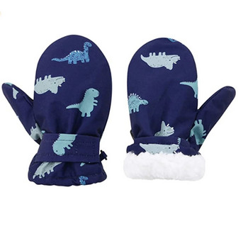 1 Pair Cartoon Winter Ski Gloves Toddler Snow Cartoon αδιάβροχα γάντια για παιδιά μωρά χειμωνιάτικα γάντια για κορίτσια αγόρια перчатки