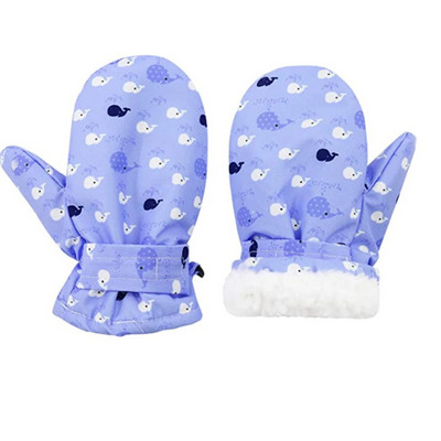 1 Pair Cartoon Winter Ski Gloves Toddler Snow Cartoon αδιάβροχα γάντια για παιδιά μωρά χειμωνιάτικα γάντια για κορίτσια αγόρια перчатки