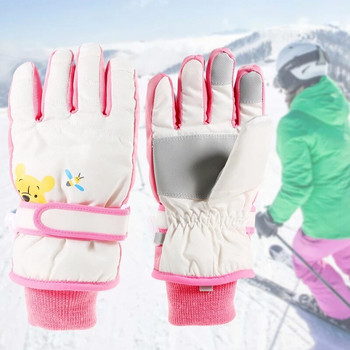 Παιδιά Κορίτσια Αγόρια Αδιάβροχα Ζεστά Γάντια Χειμερινά Επαγγελματικά Χιονιού Παιδικά Αντιανεμικά Θερμικά Αντιολισθητικά Γάντια Snowboard