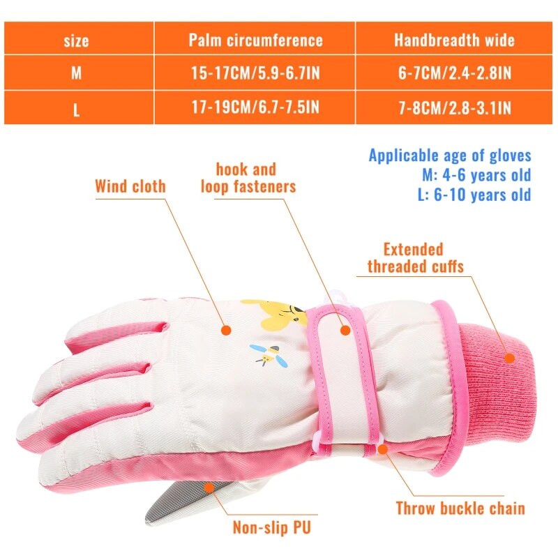 Lastele Tüdrukutele Poistele Veekindlad Soojad Kindad Talvised Professionaalsed Lumesuusad Lastele Tuulekindlad Lumelaua Termilised Libisemiskindlad Kindad