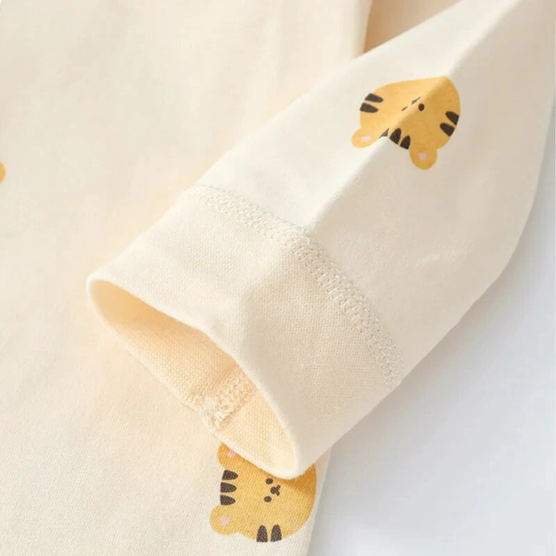 Őszi babanadrág fiúknak Lányoknak Ruhák Rajzfilm Medve Nyomtatott Jumpsuit Újszülött Egyrészes Onesie Koreai kisgyermek csecsemőruha