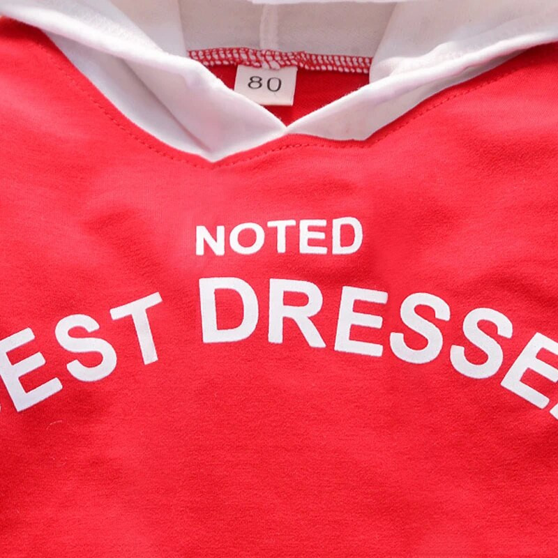 Uus kevadine sügis puuvillane poiste riided riided lapsed beebid, sport kapuutsiga püksid 2 tk Komplektid mood Laste vabaaja dressid